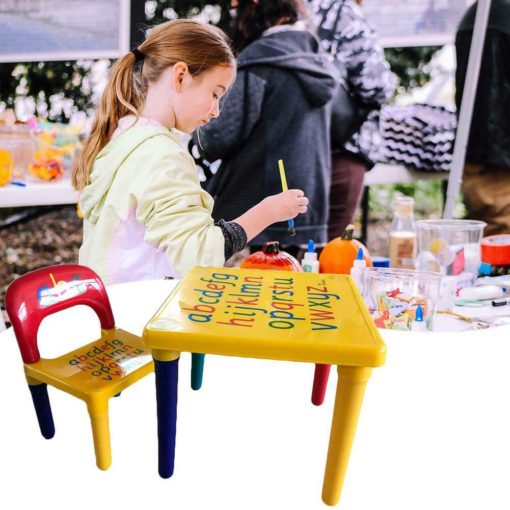 1 Set Non-toxic Children Kids Letter Table Chair Kits For Festival Gifts