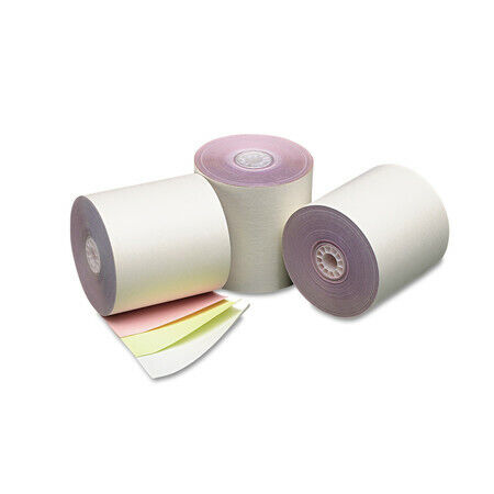 Iconex Pmc07638 Impact Printing Carbonless Paper Rolls, 3x70 Ft,