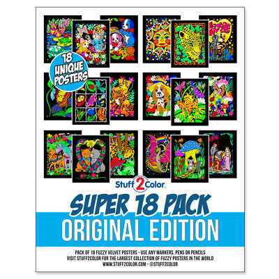 Super Pack Of 18 Fuzzy Velvet 8x10 Inch Posters (original Edition)