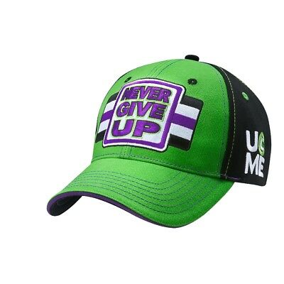 John Cena Green Purple Never Give Up Wwe Baseball Cap Hat