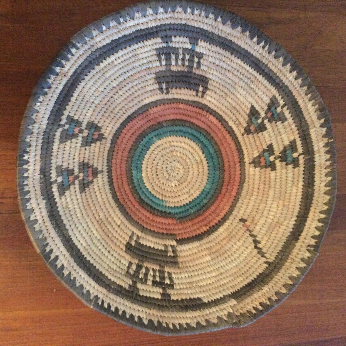 Vintage African Nigerian Hausa Handwoven Wedding Basket