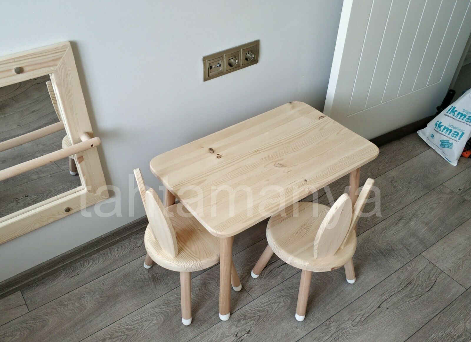Kids Natural Wood Table