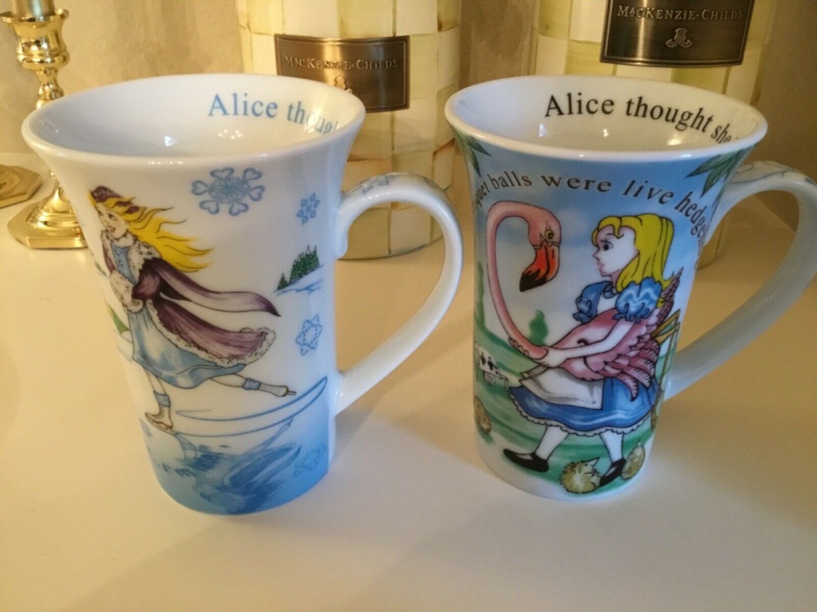 Alice In Wonderland Mugs By Paul Cardew Designed In England
