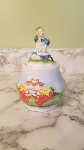 Alice In Wonderland Paul Cardew Covered Sugar Bowl 150th Anniversary Edition New
