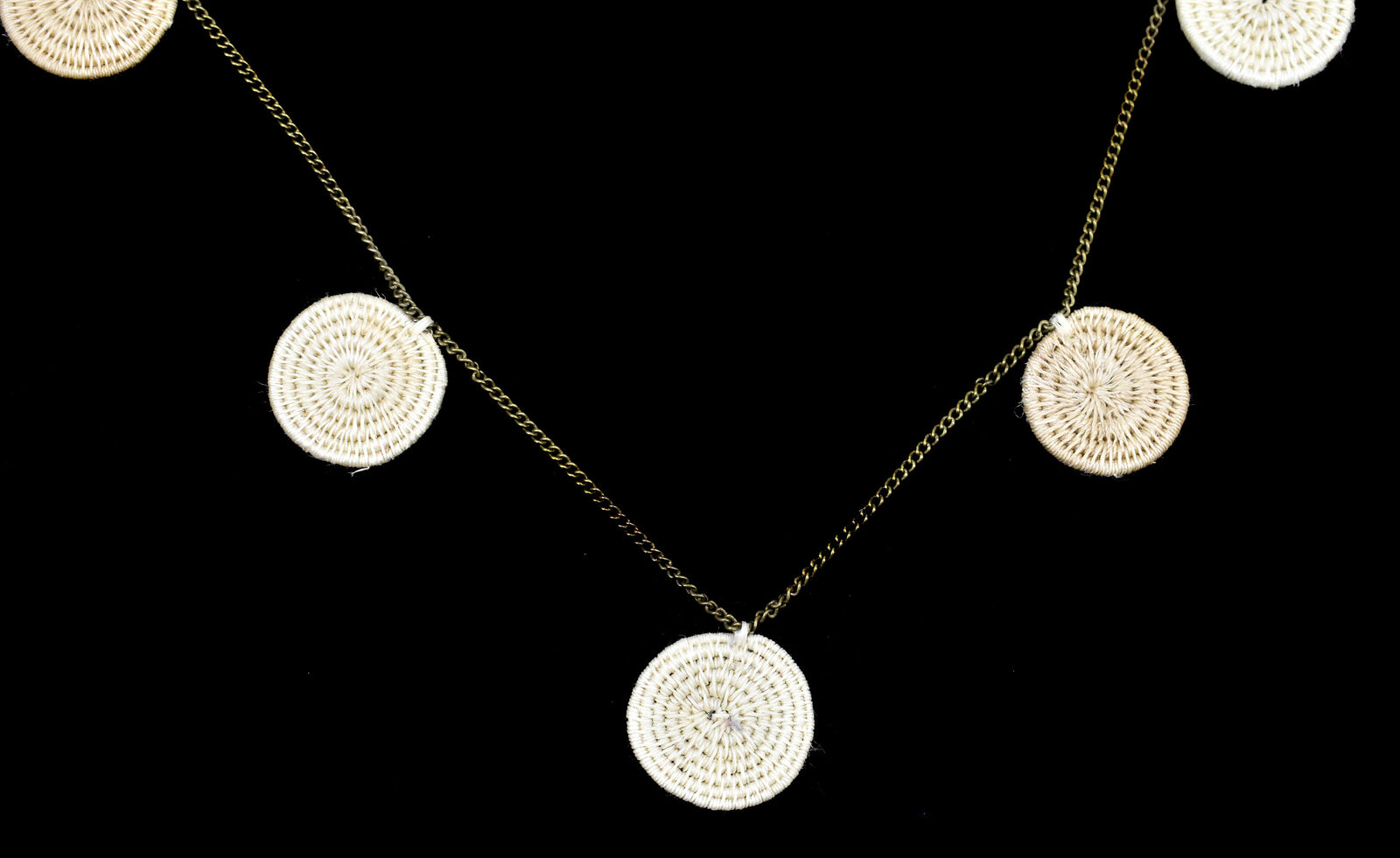 Swazi Necklace Woven Round Basket Pendants African Sale Was $45.00