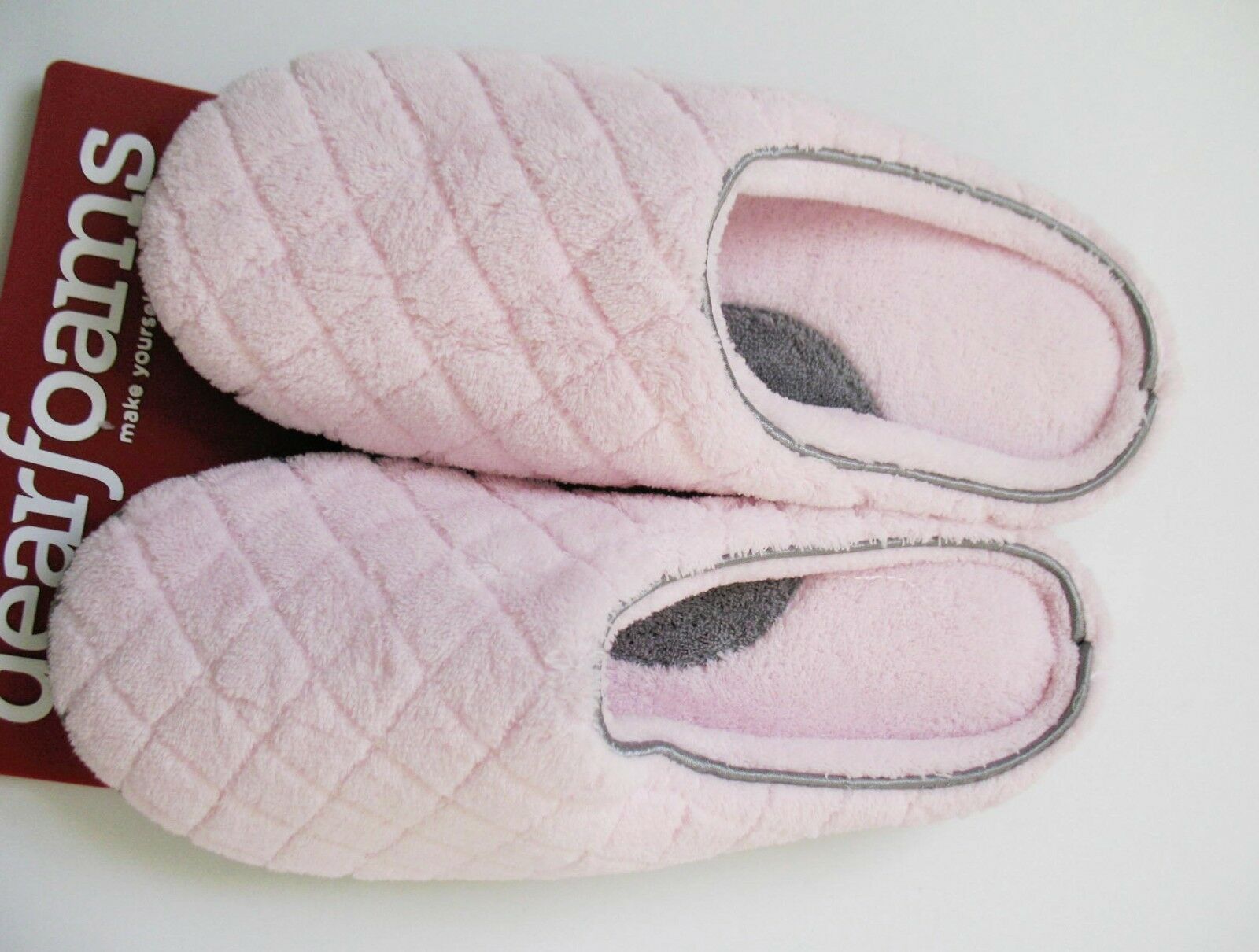 Dearfoams Womens Slip On Slippers Fresh Pink Df50228 Sz Xl (11-12) - Nwt