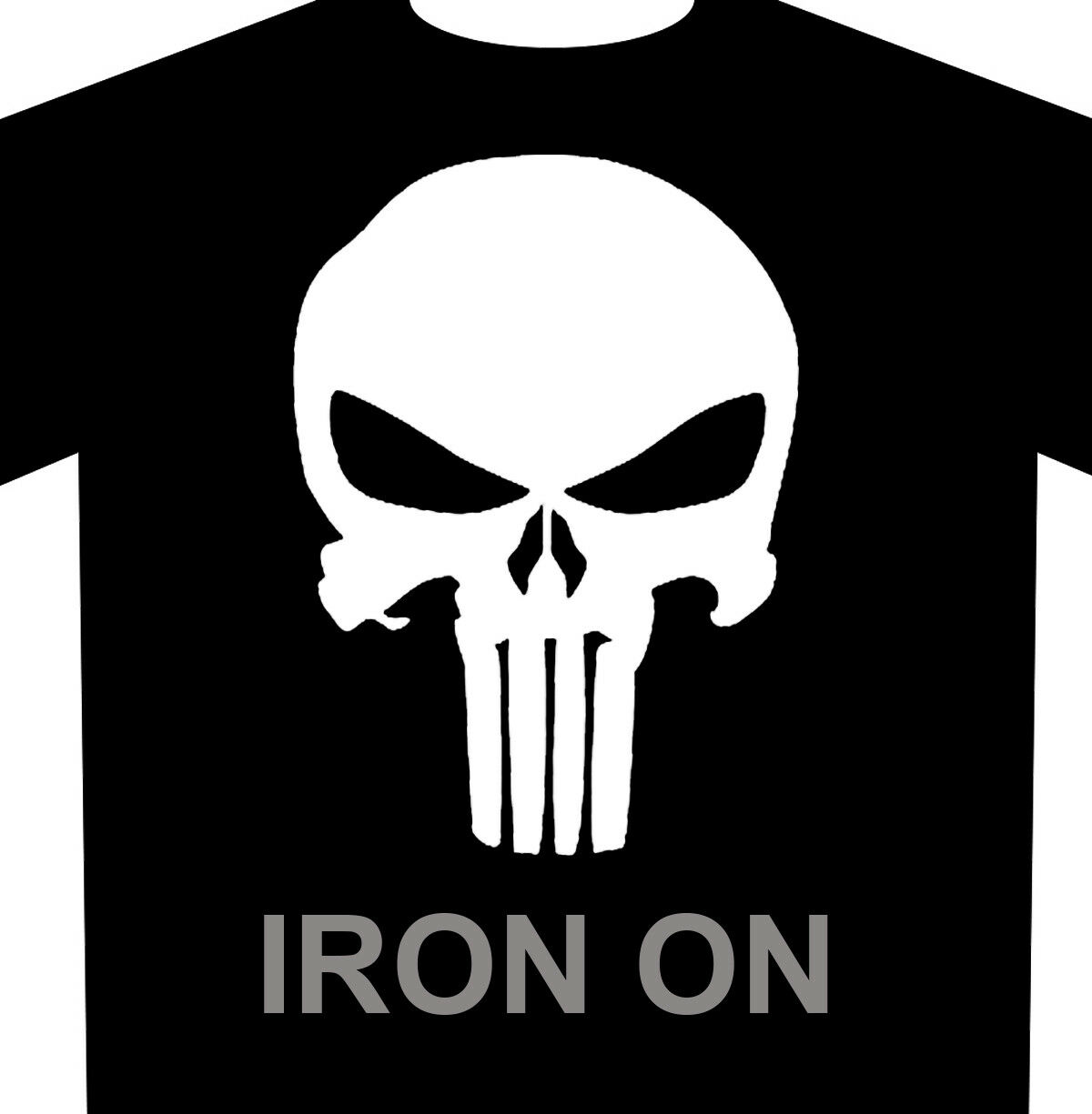 Punisher Skull Iron-on - Heat Transfer Vinyl Htv
