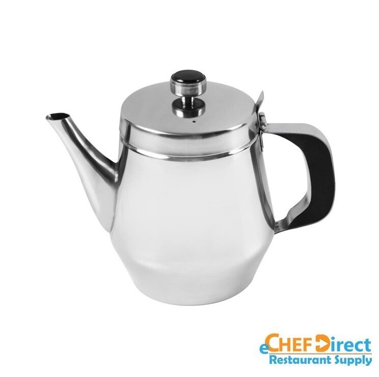 New 32 Oz Stainless Steel Teapot With Vented Hinged Lid