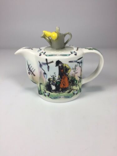 Bless The Gardener Teapot Paul Cardew Designed In England Novelty Theme Gift