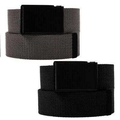 Men’s Casual Canvas Web Belt Military Style Tactical Polyester Flip Top Buckle