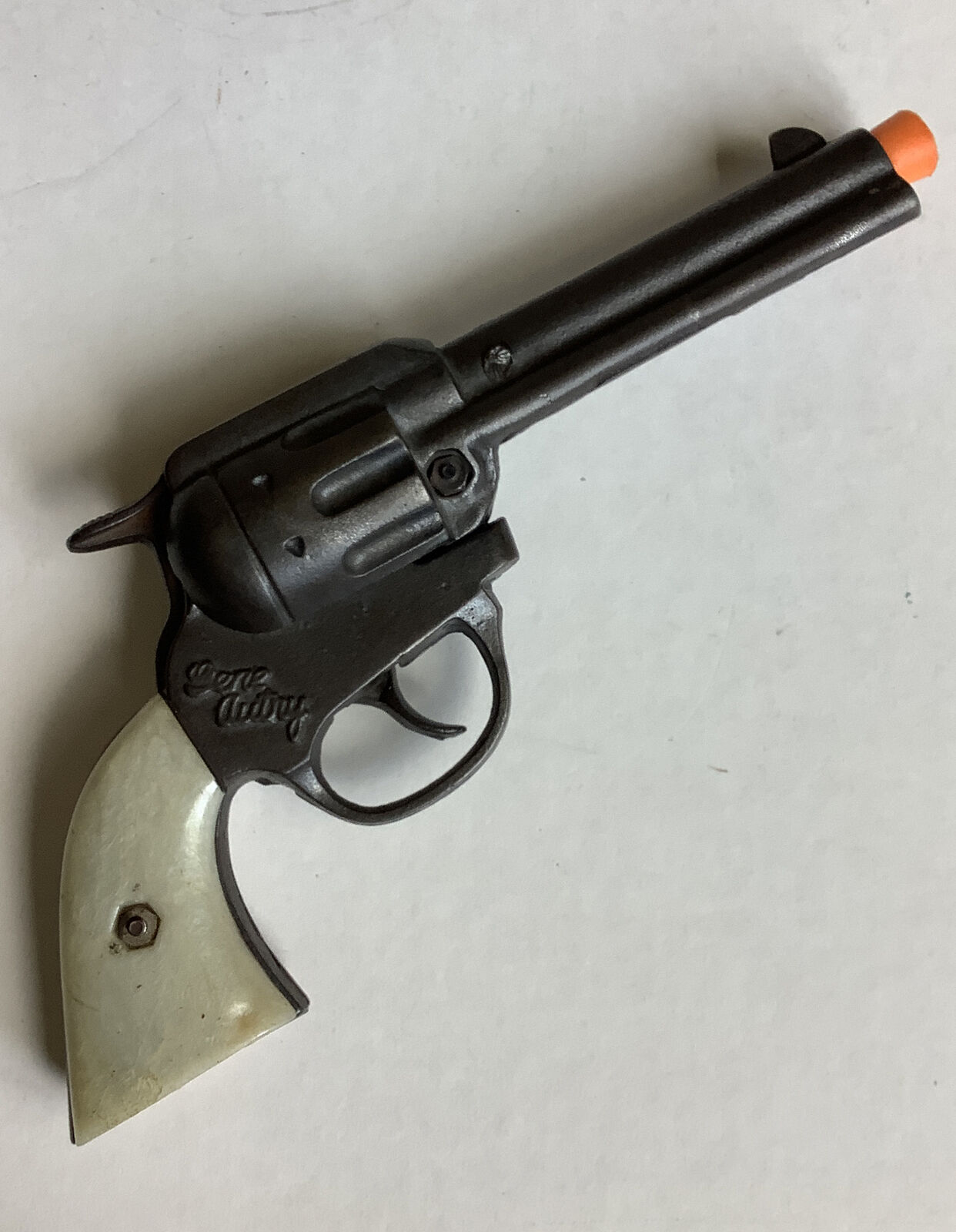 Vintage 1930s Kenton Cast Iron “gene Autry” Toy Cap Gun Pistol