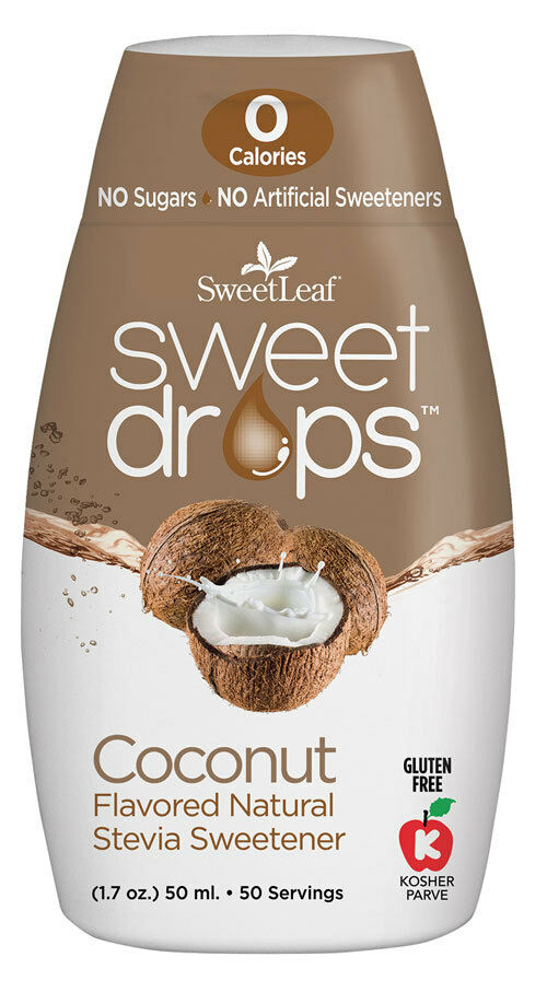 Coconut Sweet Drops Liquid Stevia Sweetleaf 1.7 Oz 1 Pack Zero Calories New