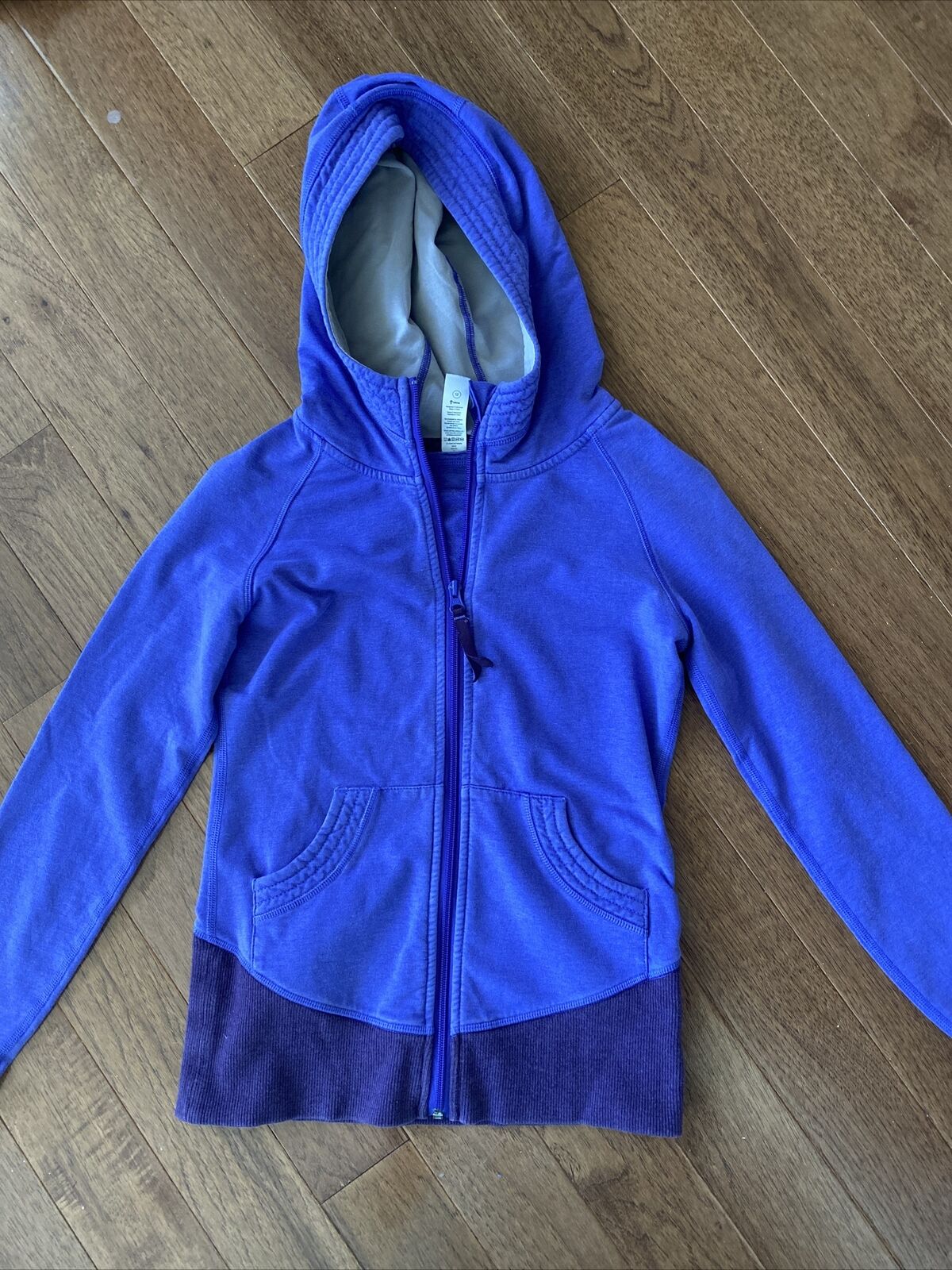 Ivivva By Lululemon Girls Full Zip Hooded Eeuc Athletic Top Jacket Size 12