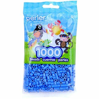 1000 Perler Light Blue Color Iron On Fuse Beads