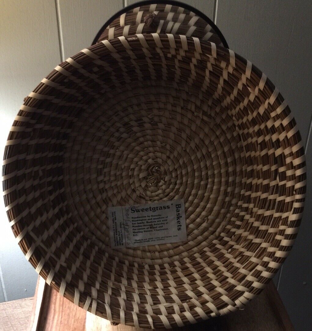 Sweetgrass Braided Bowl Basket With Knots