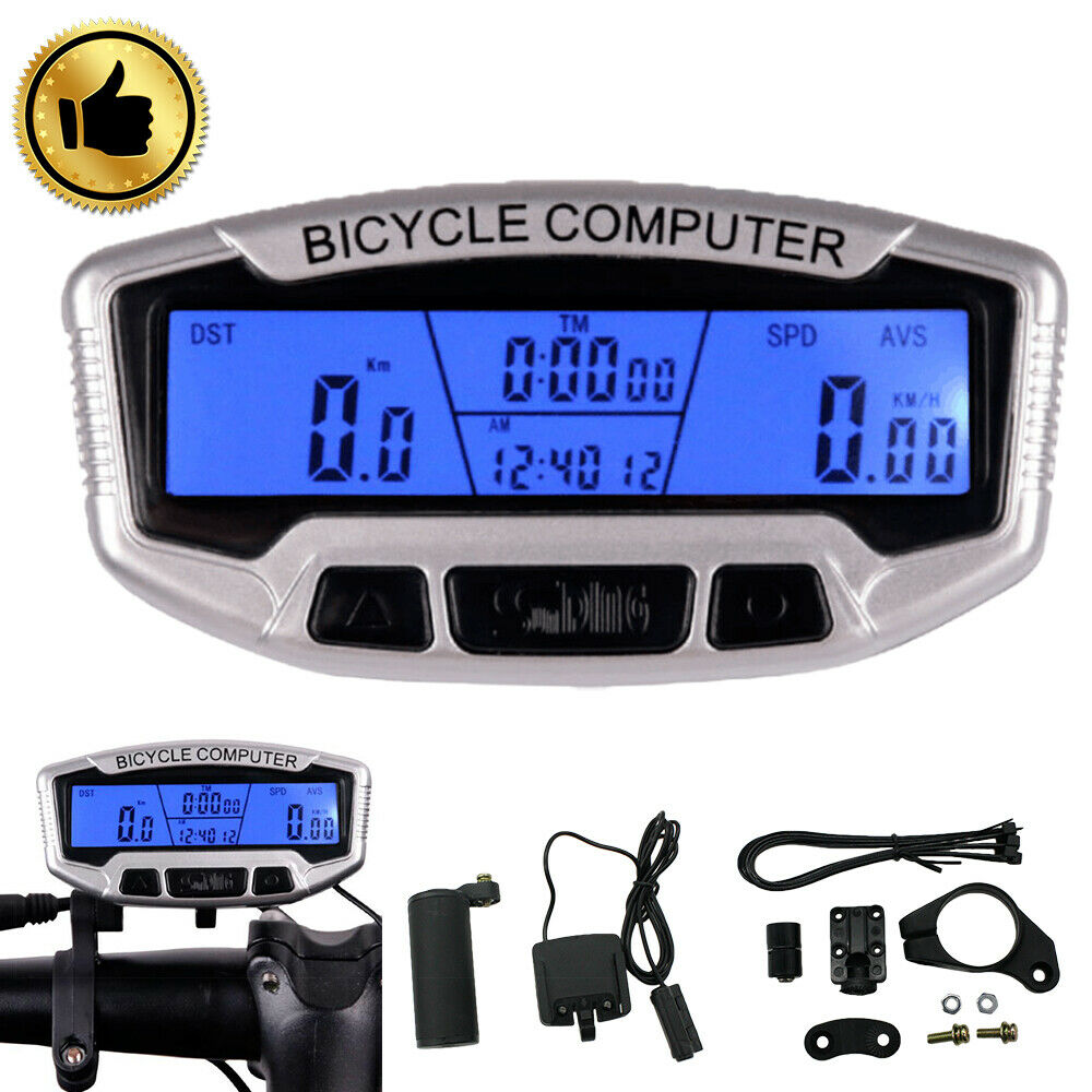 Bike Lcd Backlight Computer Speedo Odometer Waterproof Speedometer Cycle Bicycle