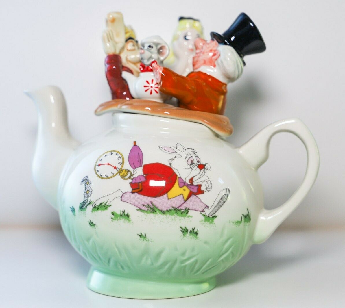 Vintage Le Disney Alice In Wonderland 1996 Cardew Teapot Nib Dated Numbered