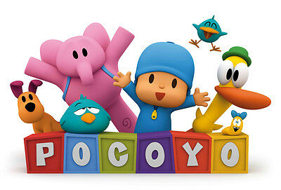 Pocoyo Iron On Transfer 4.5" X 7" For Light Colored Fabric