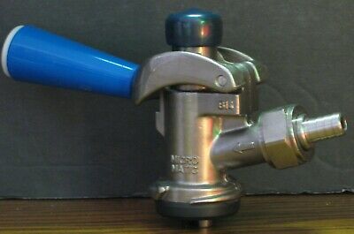 Micro Matic Bar Beer Keg Coupler B14 - Blue Pull And Lock Handle