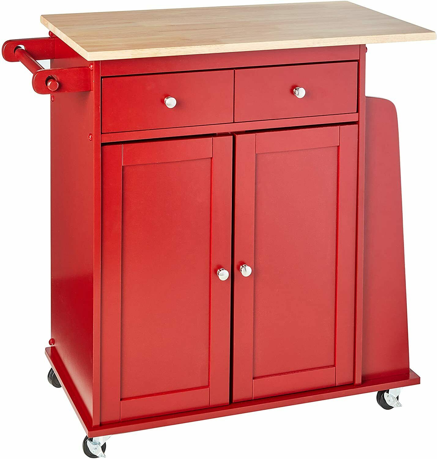 Target Marketing Systems Sonoma Two-toned Rolling Kitchen Cart Drawer