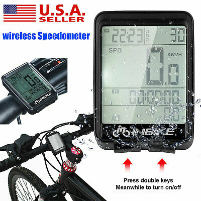 Waterproof Wireless Lcd Digital Cycle Bike Computer Bicycle Speedometer Odometer