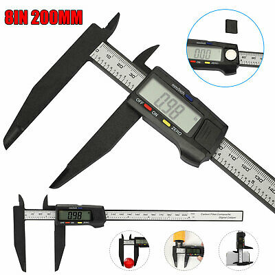 8"200mm Electronic Digital Vernier Caliper Gauge Micrometer Lcd Ruler Meter Tool