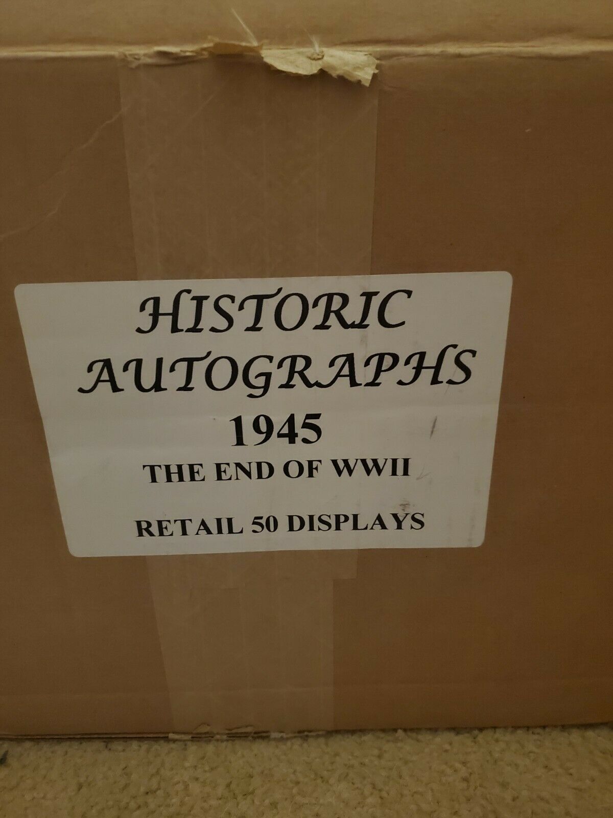 2021 Historic Autographs 1945: The End Of Wwii Blaster 50-box Case Free Shipping