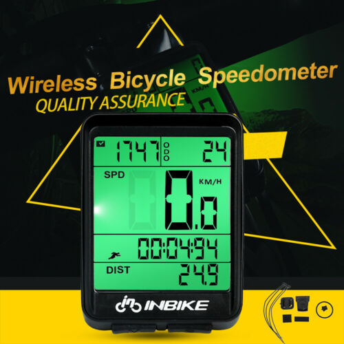 Wireless Lcd Waterproof Cycling Bike Computer Backlight Speedometer Odometer Usa
