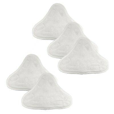Clean Co. Steam Mop Pads Triangle Compatible Replacement Washable X5