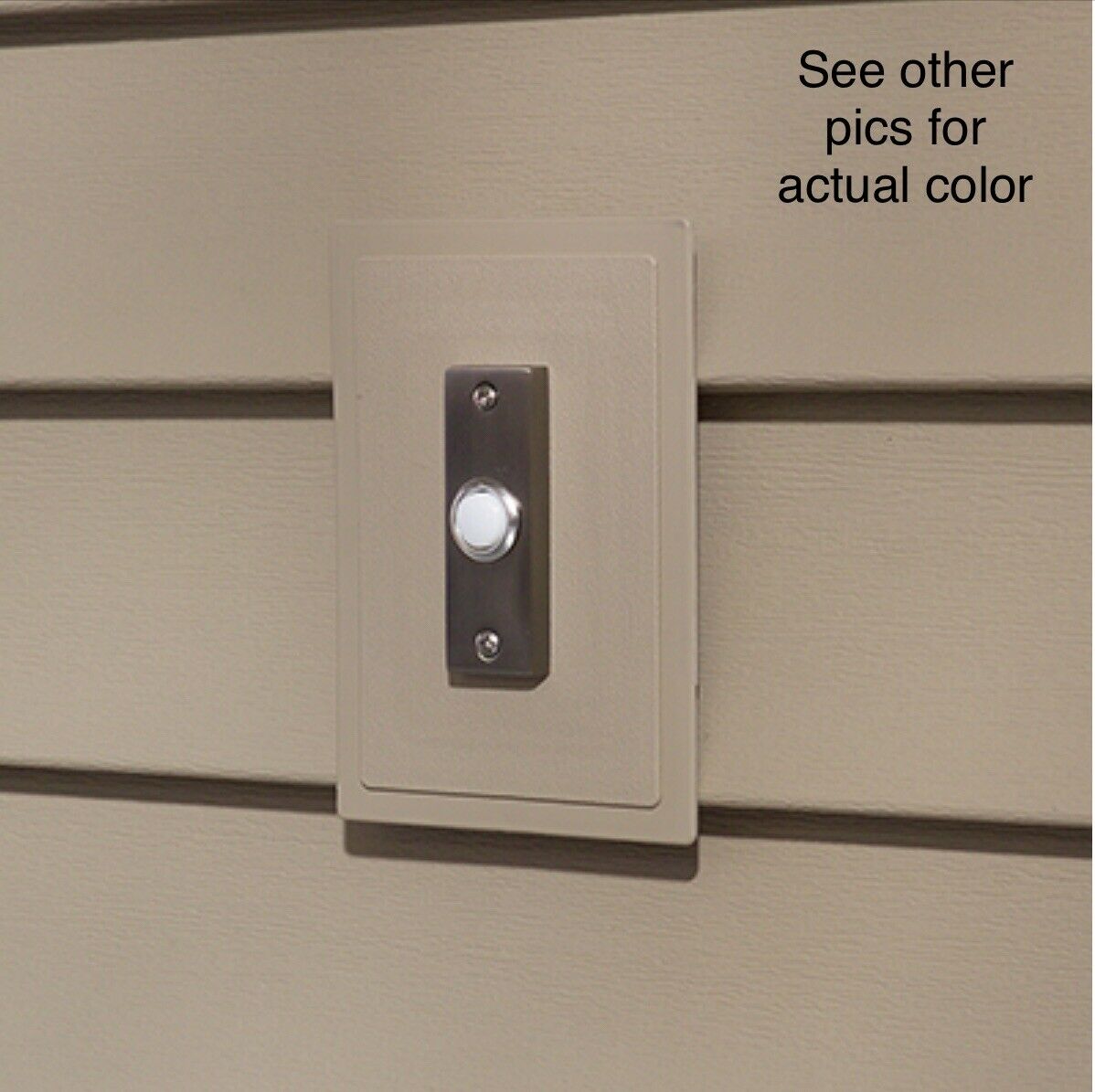 Beige Doorbell Mounting J-block Vinyl #55 Mblock 6”x4.375”  Switch Outlet Faucet