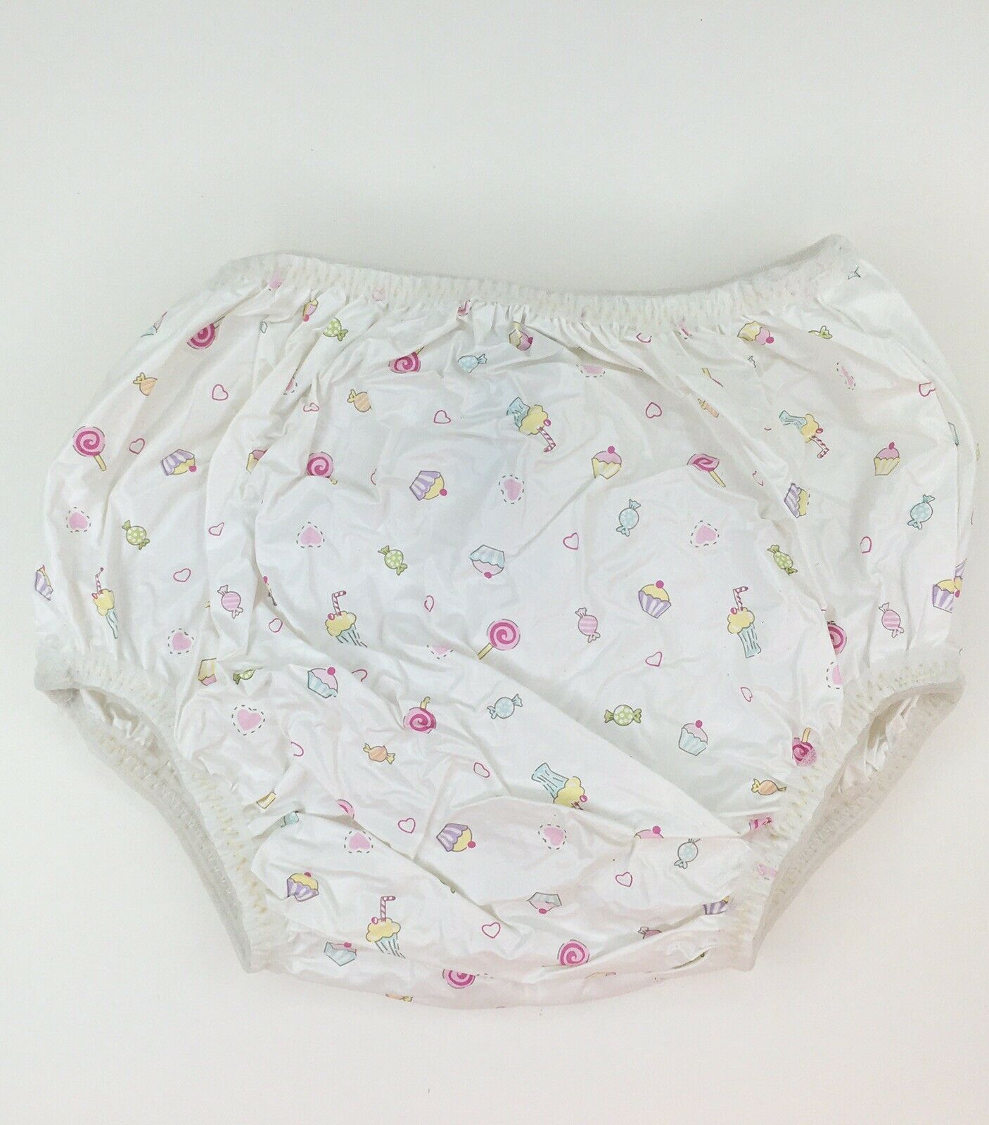 Vintage Gerber 12 Month Plastic Rubber Pants Baby Doll Cloths Max 24 W 14 L #12u