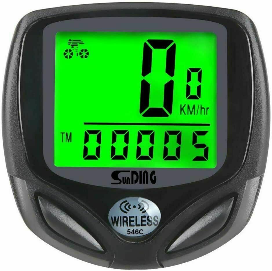 Digital Wireless Bike Bicycle Speedometer Cycle  Odometer Mph Kmh Waterproof🥇