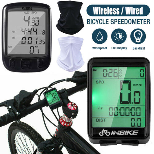 Bike Bicycle Computer Wireless/wired Road Speedometer Lcd Odometer Waterproof
