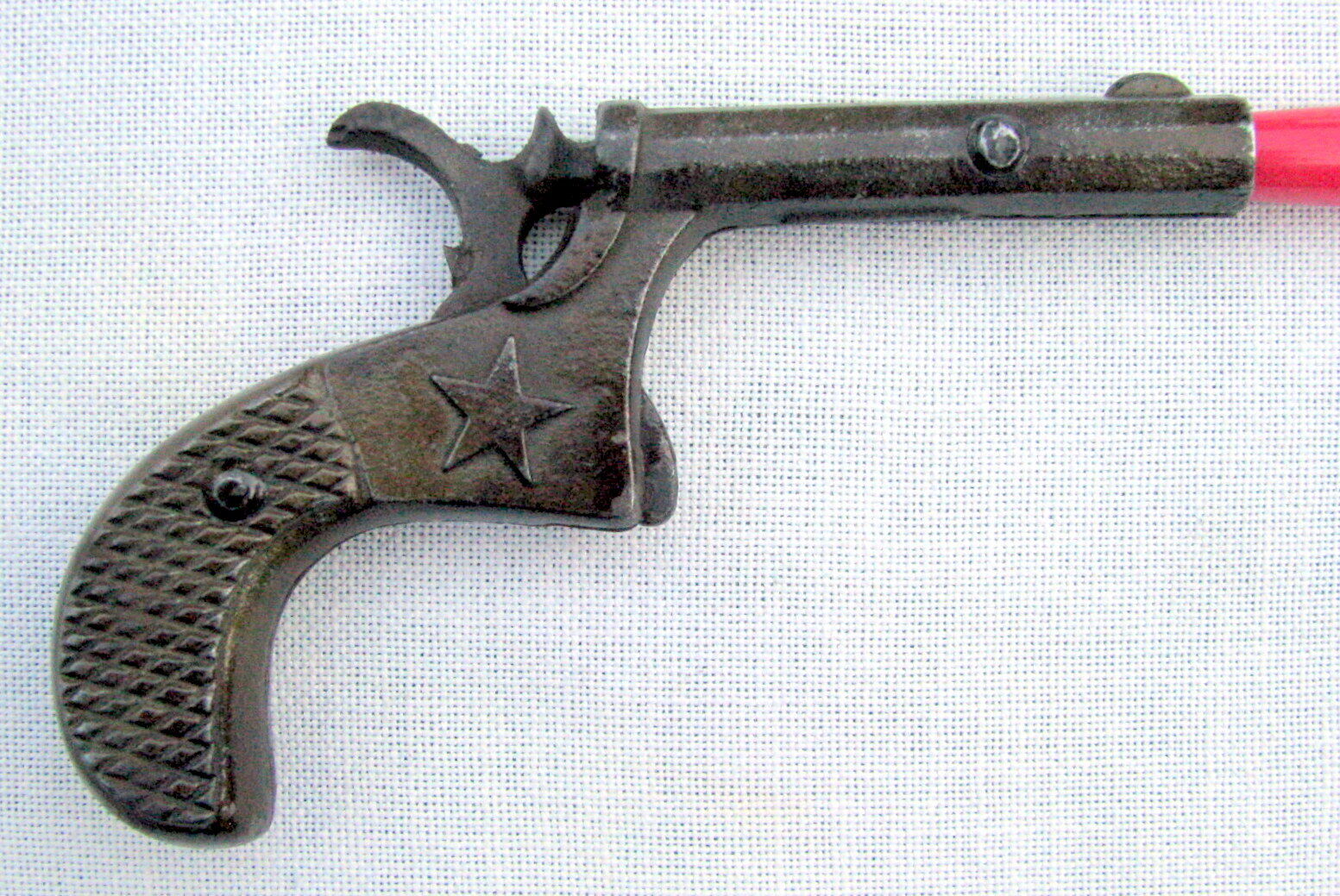 Fine & Rare 4 Star Rating Antique Cast Iron ”boom” Toy Capgun By Lockwood C.1880