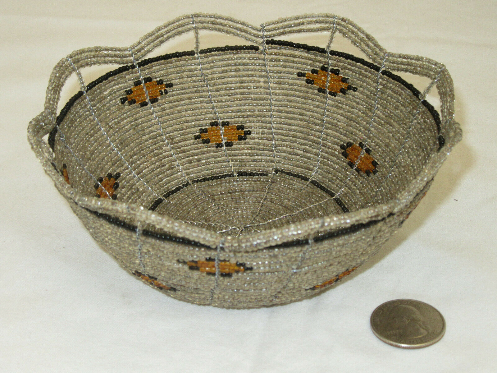 Maasai Beaded Basket Kenya African Art