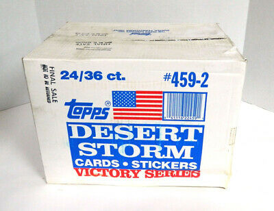 1991 Topps Desert Storm Victory Series 2 Trading Card Case (24 Boxes) Yellow