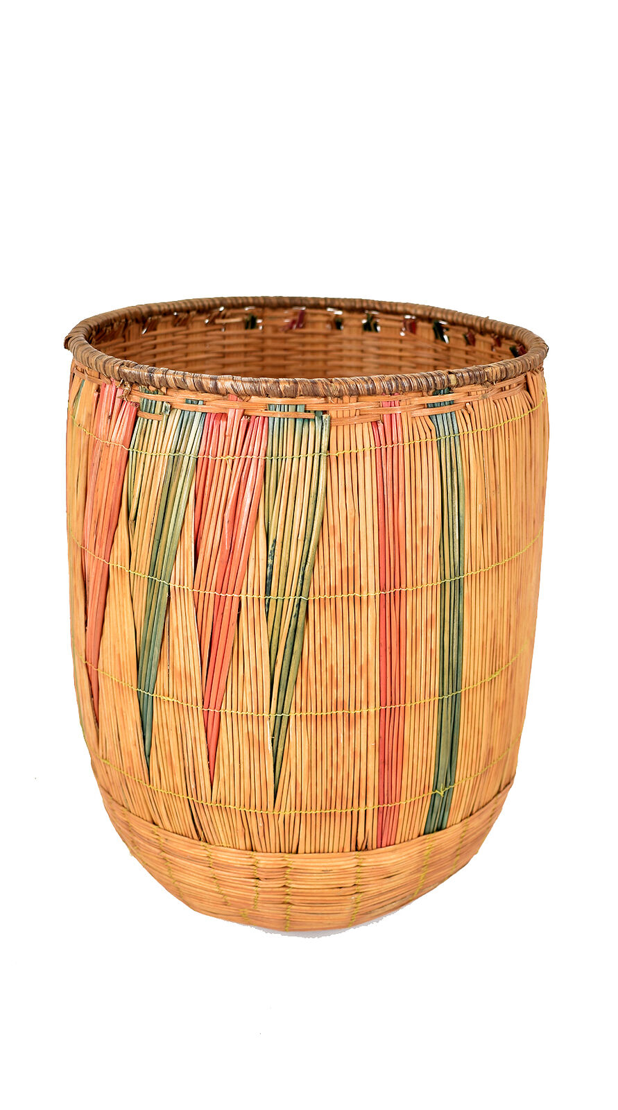 Tutsi Basket Unlidded Rwanda Old African Art